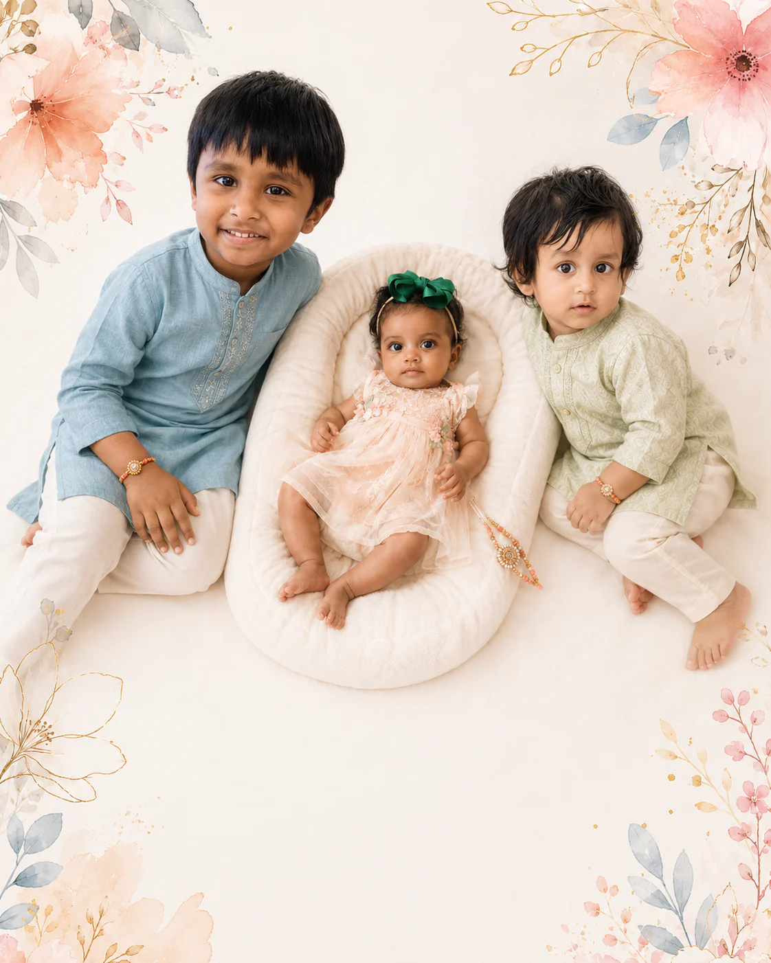 Example of a personalised Little Bind family frame